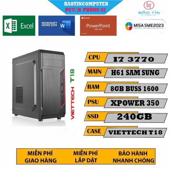 PC Văn Phòng CORE I7 3770 RAM 8GB SSD 240GB