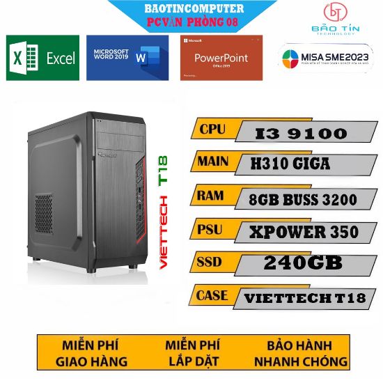 máy tính văn phòng giá rẻ cấu hình core i3 9100