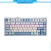 Bàn phím cơ AULA F75 - 3 Mode Sea Blue Grey Wood V3 switch