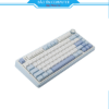 Bàn phím cơ AULA F75 - 3 Mode Sea Blue Grey Wood V3 switch
